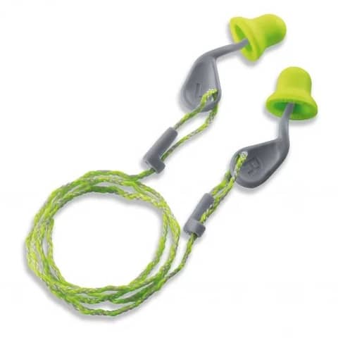 Tappi auricolari monouso xact-fit con cavità per pollice Uvex - lime Conf 50 paia - 2124001